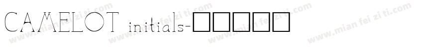 CAMELOT initials字体转换